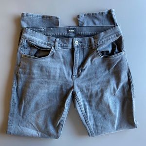 Hudson Blake Slim Straight Dark Gray size 36 jeans